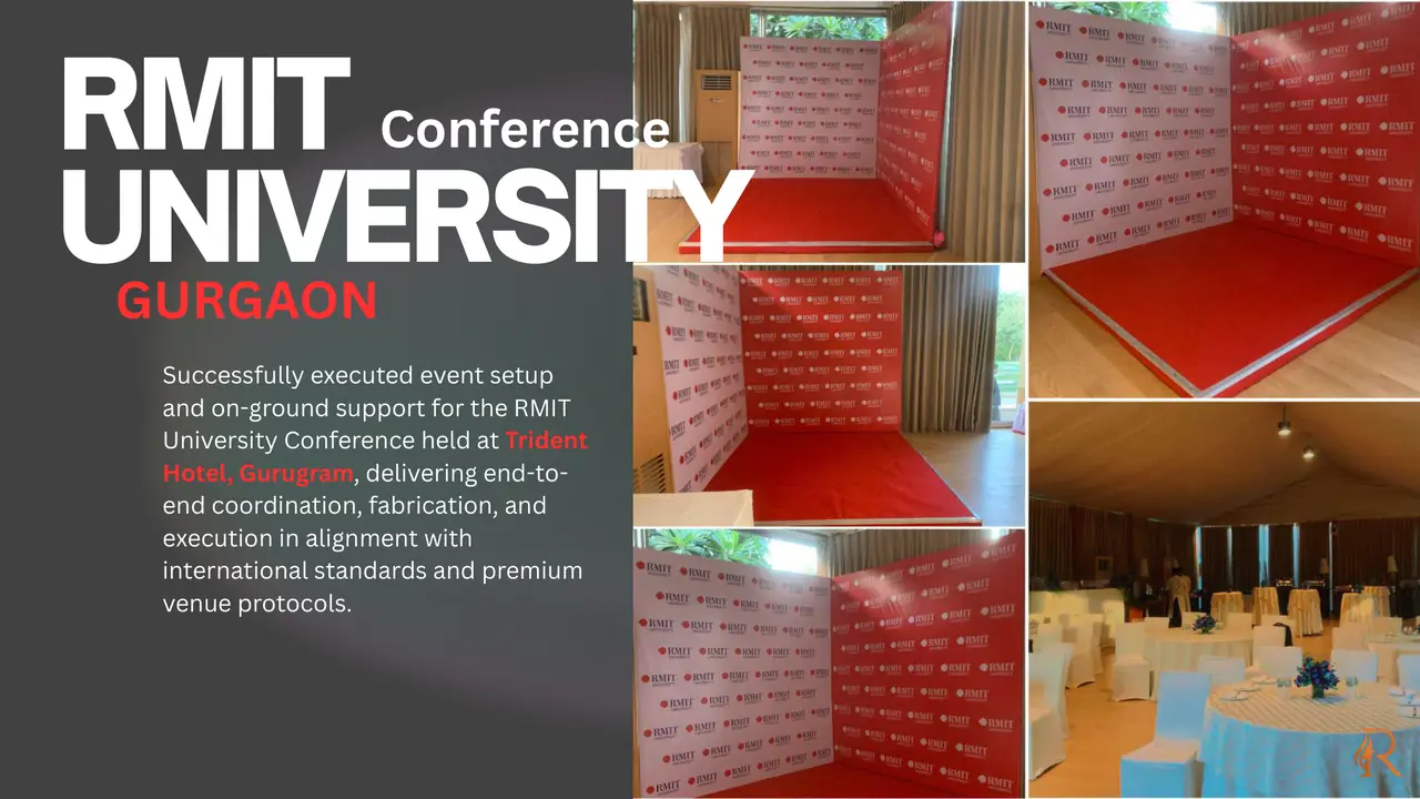 RMIT University Conference portfolio presentation page