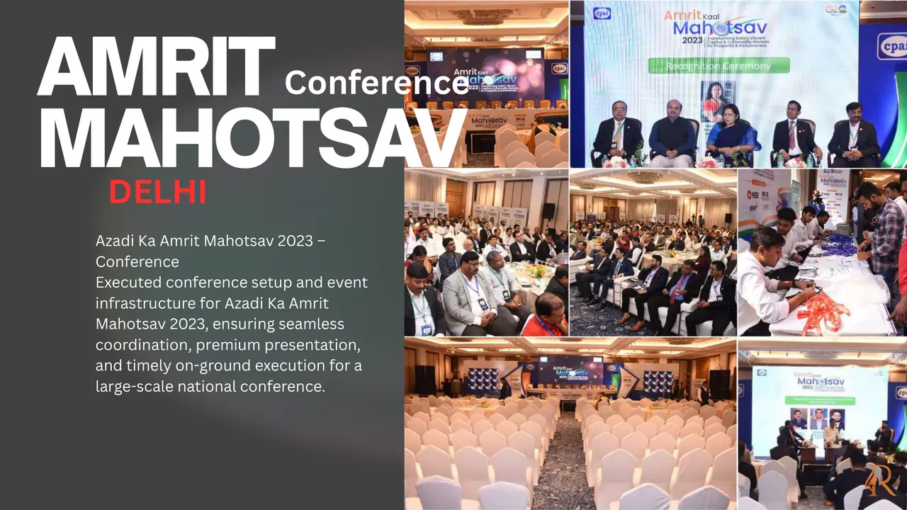 Azadi Ka Amrit Mahotsav Conference portfolio presentation page