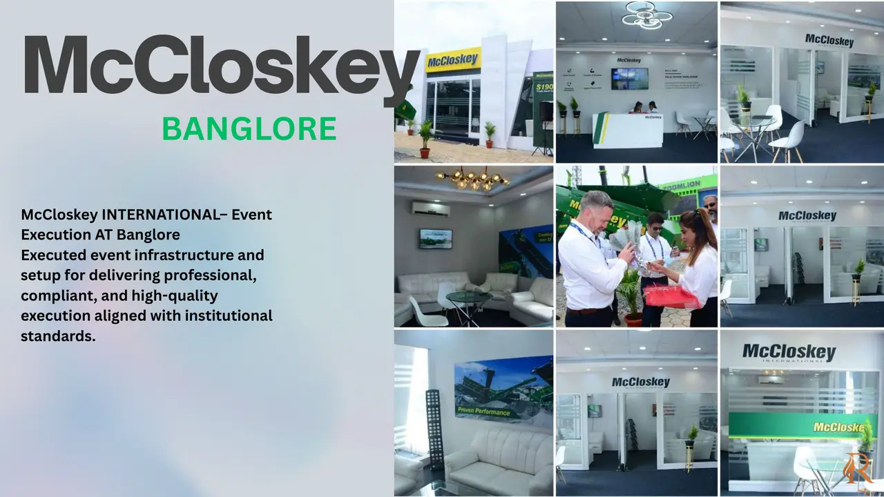 McCloskey International Event Execution portfolio presentation page