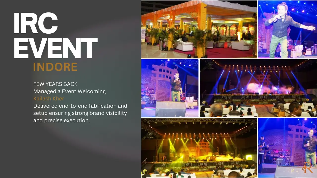 IRC Event / Kailash Kher Welcome portfolio presentation page